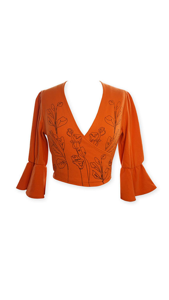 Flores Wrap Top